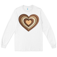 White melanin heart Long Sleeve Tee - AdoDesignShop