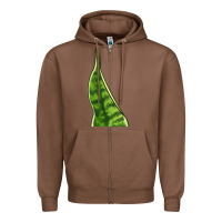 Chestnut Snake Plant Zipper Hoodie - LillyAllenDesigns