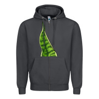 Smoke Snake Plant Zipper Hoodie - LillyAllenDesigns