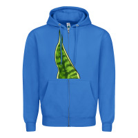 True Royal Snake Plant Zipper Hoodie - LillyAllenDesigns