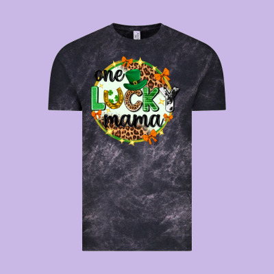 One Lucky Mama  St. Patricks Day Vintage Tee Designed By Neo Western