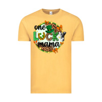 Vintage Mustard One lucky mama  St. Patricks Day Vintage Tee - Neo Western