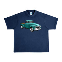 Navy western truck 34 view Urban Heavy Tee - FaDigitalArtStudio