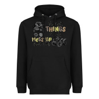 Black the best things in life mess up your hair Heavyweight Hoodie - MaliasSmallBusiness