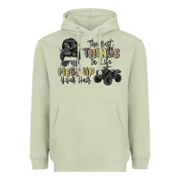 Matcha the best things in life mess up your hair Heavyweight Hoodie - MaliasSmallBusiness