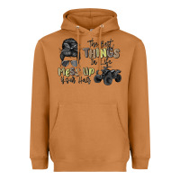 Meerkat the best things in life mess up your hair Heavyweight Hoodie - MaliasSmallBusiness