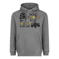Storm the best things in life mess up your hair Heavyweight Hoodie - MaliasSmallBusiness