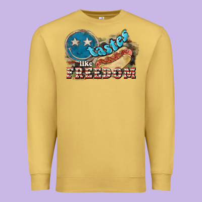 Tastes Like Freedom Premium Sweatshirt Designed By Nancycooperartshop