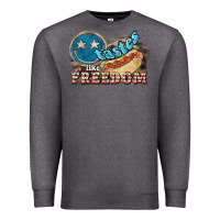 Charcoal Heather tastes like freedom Premium Sweatshirt - NancyCooperArtShop