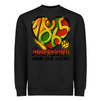 Black juneteenth 1865 graffiti Heavyweight Sweatshirt - HRA Design Shop