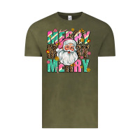 Vintage Olive merry merry merry Vintage Tee - AdoDesignShop