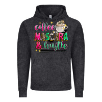 Vintage Black coffee mascara and hustle Vintage Hoodie - Zillion Design Studio