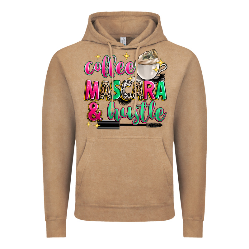 Coffee Mascara And Hustle Vintage Hoodie by Zillion Design Studio | Teevron