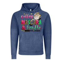 Vintage Denim coffee mascara and hustle Vintage Hoodie - Zillion Design Studio