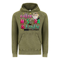 Vintage Olive coffee mascara and hustle Vintage Hoodie - Zillion Design Studio