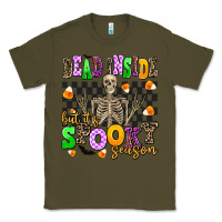 Army Green dead inside but its spooky season Classic Tee - AdoDesignShop