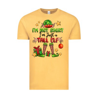Vintage Mustard im not  im just a tall elf Vintage Tee - FaDigitalArtStudio
