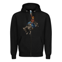 Black western rodeo bullfighter Zipper Hoodie - BarkalooDesign