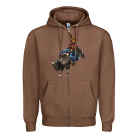 Chestnut western rodeo bullfighter Zipper Hoodie - BarkalooDesign