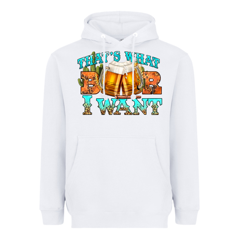 Western Beer Thats What I Want Heavyweight Hoodie by NancyCooperArtShop | Teevron