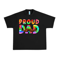 Black proud dad Urban Heavy Tee - HRA Design Shop