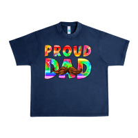 Navy proud dad Urban Heavy Tee - HRA Design Shop