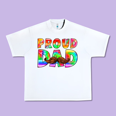 Proud Dad Urban Heavy Tee Designed By Hra Design Shop