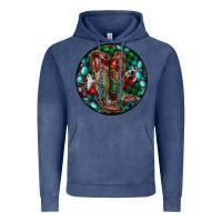 Vintage Denim Christmas Cowboy Boots Vintage Hoodie - RanaPortraitStore
