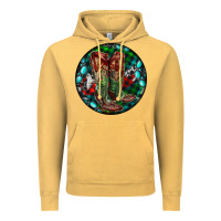 Vintage Mustard Christmas Cowboy Boots Vintage Hoodie - RanaPortraitStore