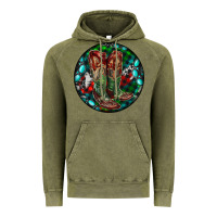 Vintage Olive Christmas Cowboy Boots Vintage Hoodie - RanaPortraitStore