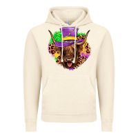 Vintage Artic highland cow mardi gras Vintage Hoodie - JahusDesignShop