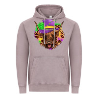 Vintage Zinc highland cow mardi gras Vintage Hoodie - JahusDesignShop