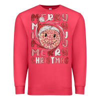 Cardinal merry christmas smiling face Premium Sweatshirt - MaliasSmallBusiness