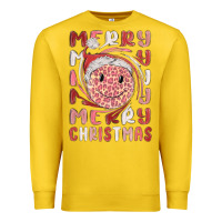 Lemon merry christmas smiling face Premium Sweatshirt - MaliasSmallBusiness