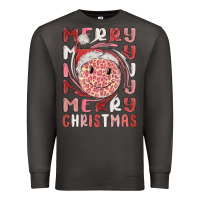 Smoke merry christmas smiling face Premium Sweatshirt - MaliasSmallBusiness