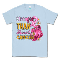 Dusty Blue Stronger than breast cancer Classic Tee - Artiststas