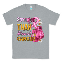 Heather Grey Stronger than breast cancer Classic Tee - Artiststas
