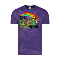 Cloud Purple One lucky mom St. Patricks Day Vintage Tee - Neo Western