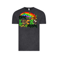 Vintage Black One lucky mom St. Patricks Day Vintage Tee - Neo Western