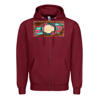 Burgundy western pink flovers leopard serape   license plate template Zipper Hoodie - BarkalooDesign