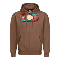 Chestnut western pink flovers leopard serape   license plate template Zipper Hoodie - BarkalooDesign