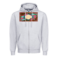 Heather Grey western pink flovers leopard serape   license plate template Zipper Hoodie - BarkalooDesign