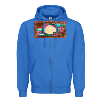 True Royal western pink flovers leopard serape   license plate template Zipper Hoodie - BarkalooDesign