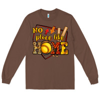 Chestnut no place like home softball Long Sleeve Tee - Jasminsmagicworld