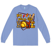 Colony Blue no place like home softball Long Sleeve Tee - Jasminsmagicworld