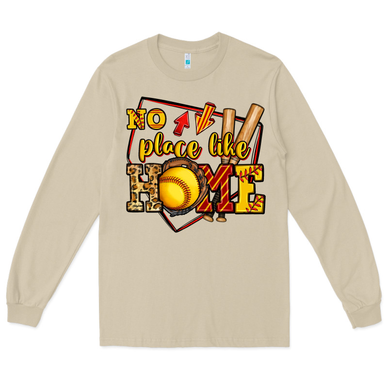 No Place Like Home Softball Long Sleeve Tee by Jasminsmagicworld | Teevron