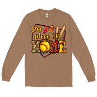 Toasted Coconut no place like home softball Long Sleeve Tee - Jasminsmagicworld
