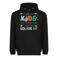 Black i love my kids but sometimes i wanna square up Heavyweight Hoodie - MaliasSmallBusiness
