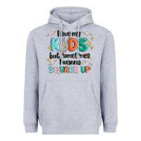 Heather Grey i love my kids but sometimes i wanna square up Heavyweight Hoodie - MaliasSmallBusiness