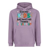 Lavender i love my kids but sometimes i wanna square up Heavyweight Hoodie - MaliasSmallBusiness